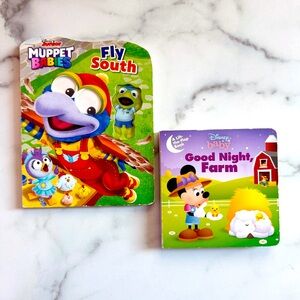 Disney Baby & Muppet Babies Board Book Bundle | Preloved Lift-the-Flap Fun!